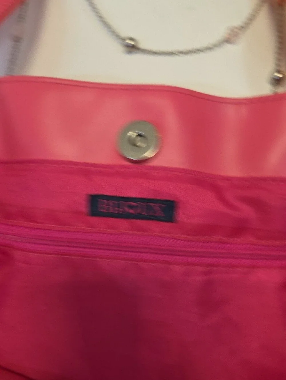 Pink Trim Cosmetic Print Tote Bag Beach Bag 20x14 In
